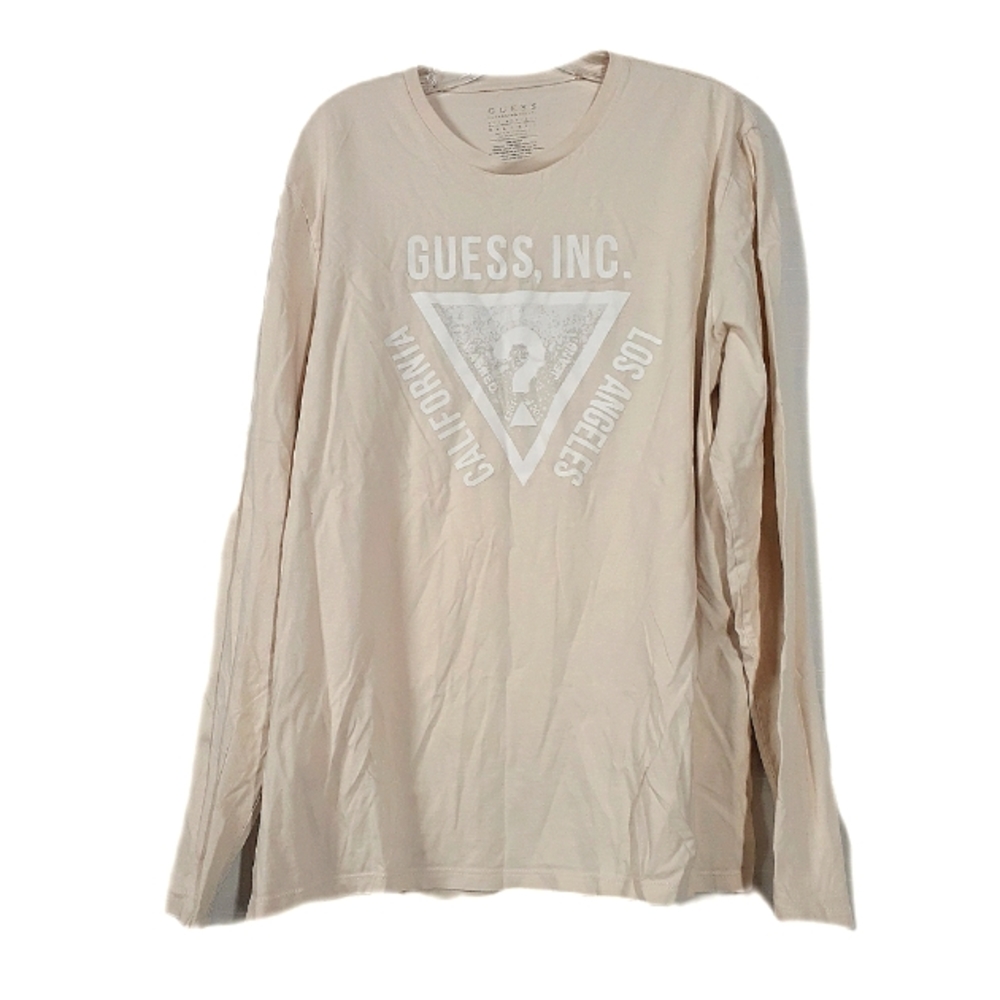 Geuss Light Nude Tee with Long Sleeves